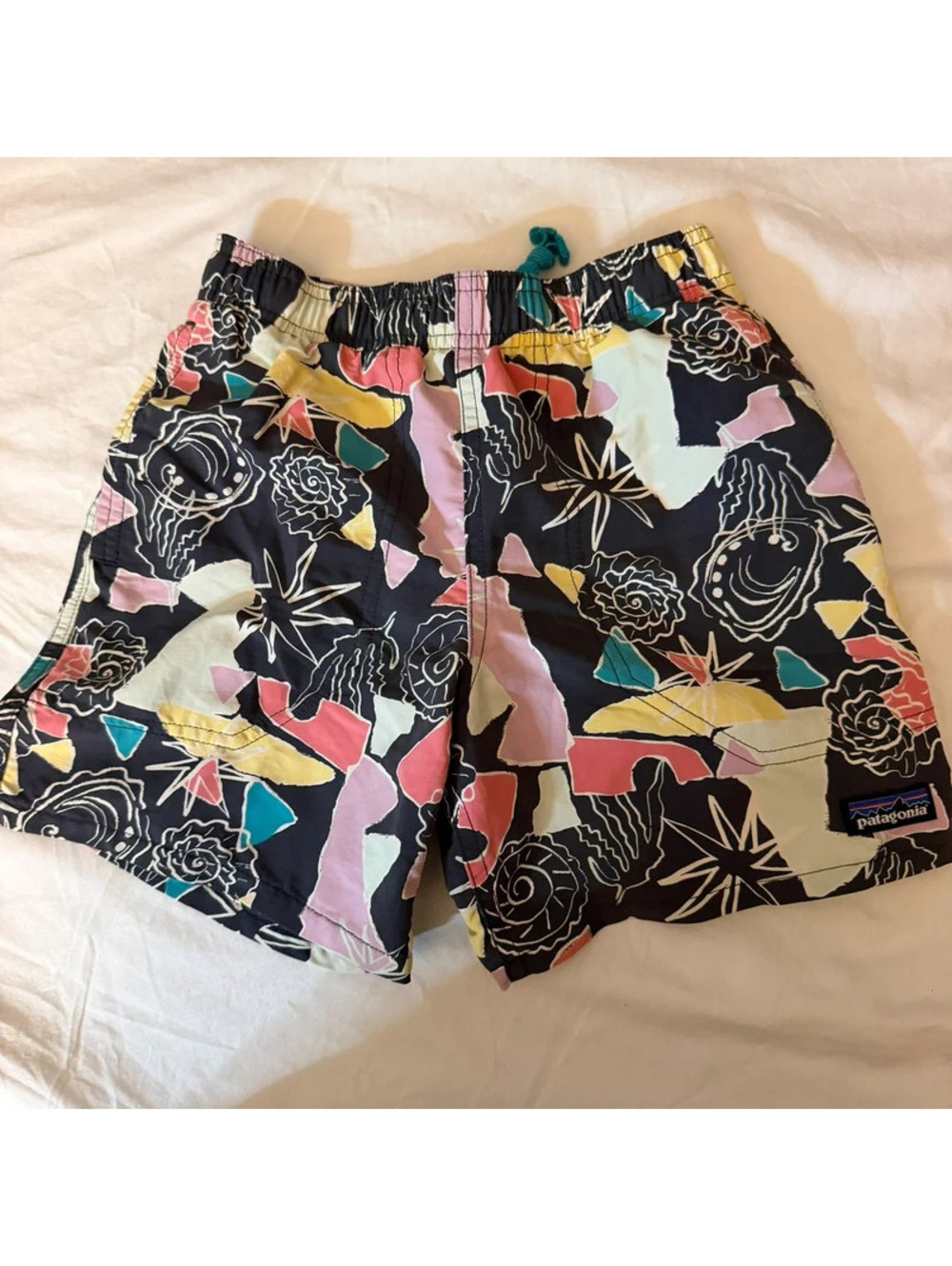 Patagonia colorful swim trunks